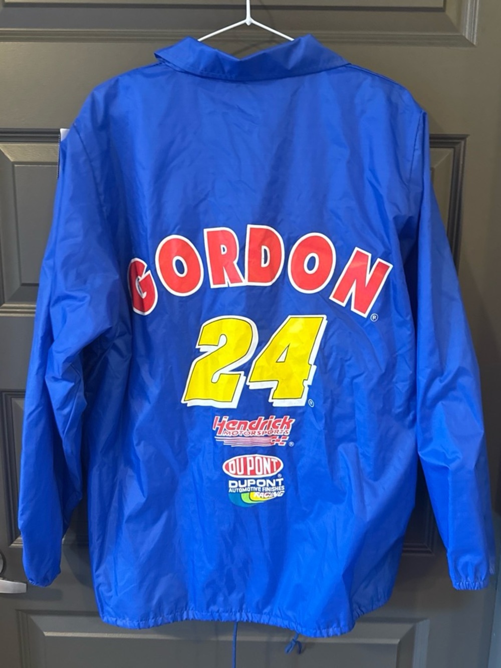 Vintage Jeff Gordon 24 Nascar Dupont Racing Coaches Jacket Mens Medium